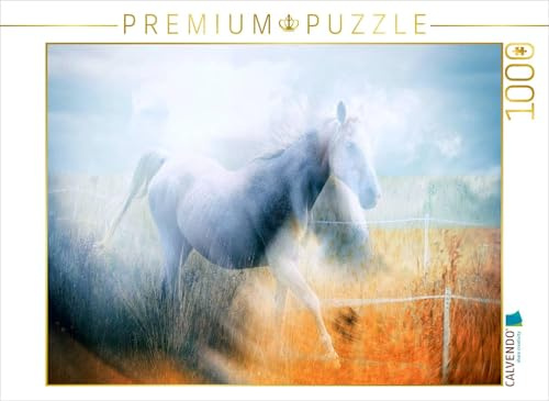 CALVENDO Puzzle Traumpferd - Lichtvolle Märchenbilder | 1000 Teile Lege-Größe 64 x 48 cm Foto-Puzzle für glückliche Stunden