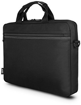 Urban Factory Sacoche pour Ordinateur Portable - Pc 15.6 Pouces et Tablette 10.5 Pouces Modèle Toplight Noir avec Bandoulière Sangle Epaule et Poignée Confortable Renforcée