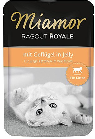 Miamor Katzenfutter Ragout Royal für Kitten mit Geflügel 100 g, 22er Pack (22 x 100 g)