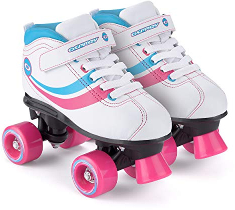 Osprey Mädchen Rollschuhe Disco Skates, White, 1