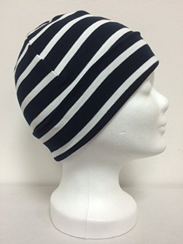 modAS Bretonische Rollmütze gestreift Verschiedene Größen und Farben (05 blau/Weiss, 2 = bis 55cm Kopfumfang)