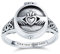 Bff Himmlisch Irish Friendship Paare Abschlussballise Heart Memorial Keepsake Claddagh Sperrenet Ring For Men For Freundin Oxidized .925 Sterling Silver Kundenspezifische Gravur
