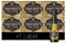 Personalised Label(S) for mini Champagne or mini Wine Bottles Gold Baroque Effect – Anniversary, Wedding, Hen Party, Birthday, Congratulations Any Occasion (1)