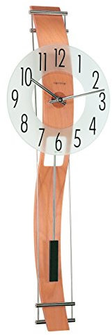 Hermle Uhrenmanufaktur Wanduhr, Holz, Buche, 80,5cm x 27cm x 11cm
