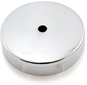 Ferrite Pot Magnet for Arts, Crafts, Model Making, DIY, Hobbies, Office, and Home - 100mm dia x 22mm thick x 11mm hole - 68kg Pull