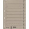 100 x Esselte Trennblätter A4 230g/qm durchfärbt grau