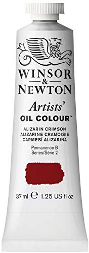 Winsor & Newton 1214004 Artists Ölfarbe - 37ml Tube, Künstler - Ölfarbe mit höchstmöglicher Pigmentierung, höchste Lichtechtheit - Alizarinkarmesin