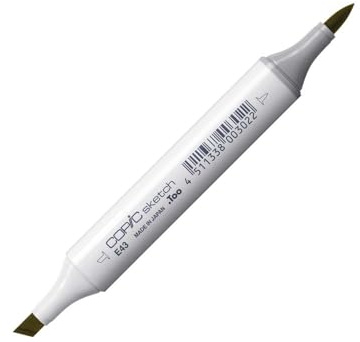 Copic Sketch Coloured Marker Pen - (E-43) Dull Ivory, For Art & Crafts, Colouring, Graphics, Highlighter, Design, Anime, Professional & Beginners, Art Supplies & Colouring Books