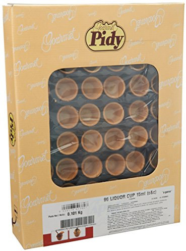Pidy Mini Sweet Waffle Liquor Cups 15ml - Pack Size = 1x96