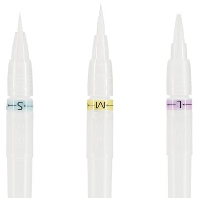 Viva Decor Lot de 3 pinceaux à réservoir d'eau Transparent