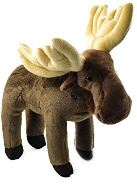 Wild Republic 14066 - Plüsch-Elch Cuddlekins, 30 cm, braun