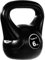 MOVIT Kettlebell BASIC BLACK, Kugelhantel mit Bodenschonender Kunststoffhülle, 1 bis 20 kg, Schadstoffgeprüft, 6 kg
