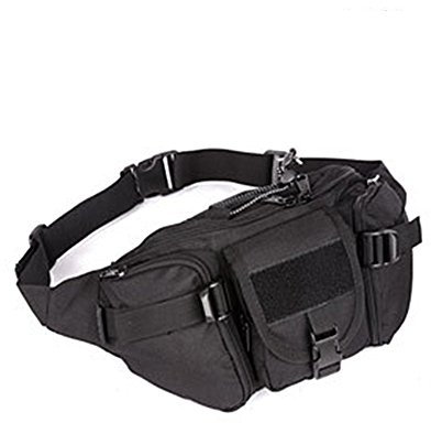YAAGLE Armee Fans Outdoor Herren militärisch Brustbeutel wasserdicht Freizeit Hüfttasche Kuriertasche Reisetasche Fahrradrucksack Schultertasche -schwarz