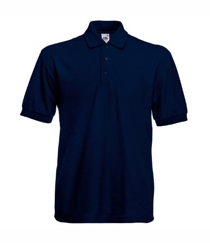 Fruit of the Loom Men's 65/35 Polo Shirt, Deep Navy, Medium