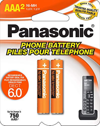 Panasonic Original Ni-MH Rechargeable Battery for the Panasonic KX-TG2511ET - KX-TG2512ET & KX-TG2513ET And Other DECT 6.0 Digital Cordless Phone Set