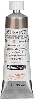 Schmincke - MUSSINI®, finest artist's resin oil colors, warm gray 2-35 ml