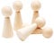 Figurenkegel aus Holz ca. 25x60 mm, 5 St - Spielfiguren aus Buche made in Austria