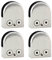 Discoball - Lot de 4 pinces à verre en acier inoxydable 304, pattes de fixation pour verre de balustrade, 50487x4