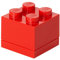 LEGO Mini Box 4 Knöpfe Rot - Kleine Aufbewahrungsbox für Snacks, Schmuck und mehr – Spülmaschinenfest 46 x 46 x 43 mm