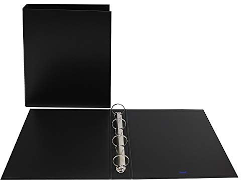 Favorit 100460439 Archivador Formato Interior 22 x 30 cm, 4 anillas, diámetro 40 mm, negro