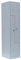 Lüllmann Spind komplett montiert 2er Z-Spind grau 180x41,5x50cm (HxBxT) Umkleide Stahl Kleiderspind Garderobenschrank Spindschrank 525100