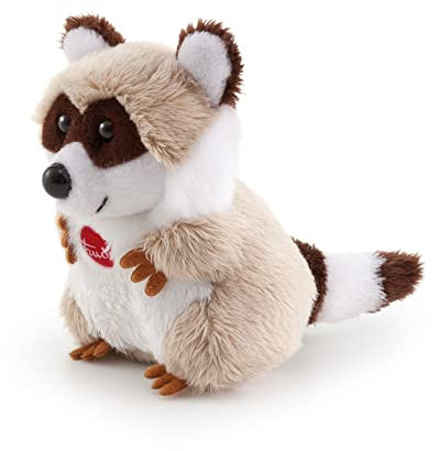 Trudi 51189 Sweet Collection Kleiner Waschbär ca. 8 cm, Größe XXS, Stofftier mit weichen Materialien und liebevollen Details, Plüschtier waschbar, Kuscheltier für Kinder & Babys, Beige/Braun