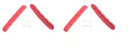 2x Bremsbeläge Fahrrad V-BRAKE Felgenbremse CARTRIDGE Bremsgummi Bremsschuh 72mm