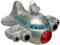 Old World Christmas Ornaments: Planes, Trains, Helicopters, Boats and Trucks Glass Blown Ornaments for Christmas Tree, Airplane, Silver