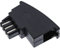 InLine 69948B TAE-F Adapter, TAE-F Stecker auf RJ11 Buchse, für Siemens, Telekom und Hagenuk usw.