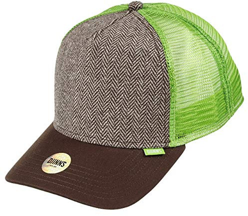 DJINNS - Tweed Combo (brown) - High Fitted Trucker Cap