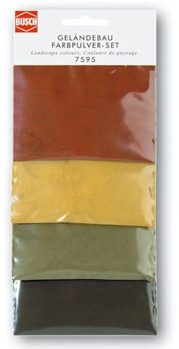Busch 7595 - Geländebau Farbpulver-Set