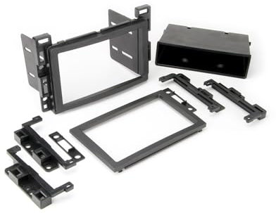 Scosche GM2500B Double DIN or Single DIN with Pocket Radio Installation Dash Kit Compatible with Select 2004-2021 GM Vehicles - Car Stereo Install Kit - See Fit Guide in Images to Verify Your Vehicle