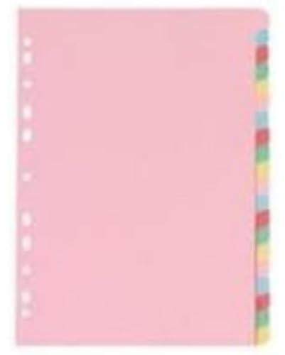 Whitebox A4 20 Part Manila Divider - Multicoloured