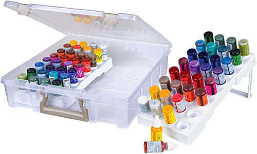 ArtBin Super Satchel with Glitter Glue Trays, Translucent