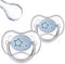 Canpol babies 2 ciucci in silicone a forma di ciliegia, rotondi, confezione doppia (0-6 mesi)