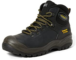 Grisport AMG001, Calzado de protección de Cuero para Hombre, Negro, 43 EU, Negro, 43 EU/9 UK