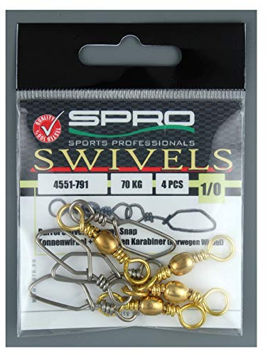 SPRO Norway Wirbel mit Karabiner Gr. 4