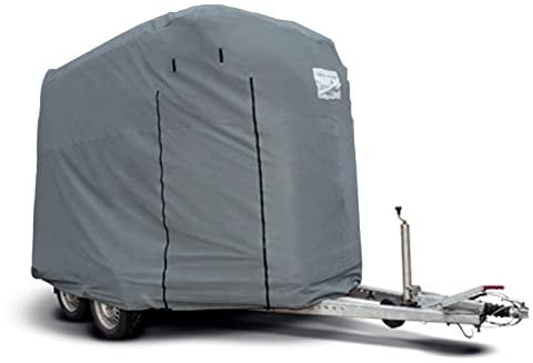 Original CAPA Schutzhaube in grau für 2er Pferdeanhänger Pferdetransporter Pferdehänger als Überzug Schutz Cover Schutzhülle Garage Schutzdach Typ HT-01RSF CAPA Deluxe