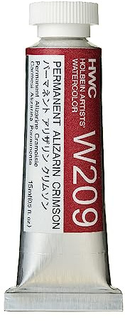 Holbein Artist's Watercolor 15ml Tube (Permanent Alizarin Crimson) W209