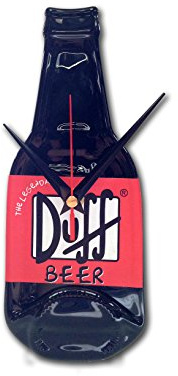 BottleClocks Duff Beer recycled clock