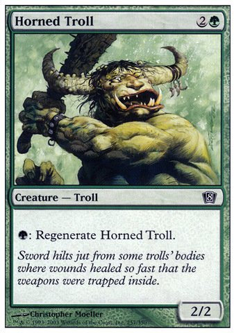 Magic The Gathering Horned Troll Cornuto - Edición 8th