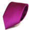 TigerTie Herren Krawatte – Klassische 8 cm Satin-Krawatte in violett magenta einfarbigem Design, ideal für Geschäftstermine, festliche Anlässe und die Freizeit