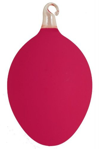 Hamburger Weihnachtskontor - Weihnachtsschmuck und Weihnachtskugeln -Osterei aus Glas in neonpink groß