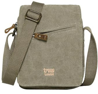 trp0239 Troop London Classic Leinwand Umhängetasche, khaki
