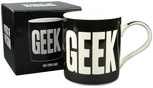 Geek or Nerd Fine China Mug Cup Gift Boxed Present Work Student University