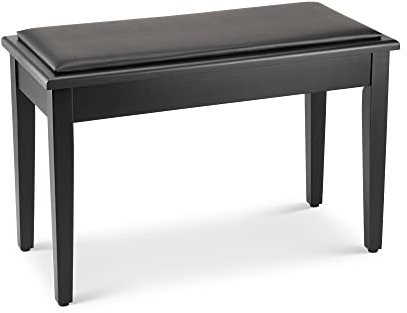 On Stage KB8904B Deluxe Piano Bench with Storage Compartment