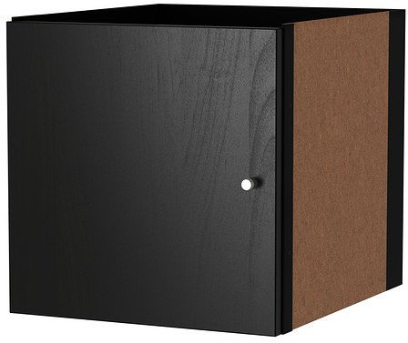 KALLAX Insert With Door 33x33 cm - Choose your Colour ( Black-brown)