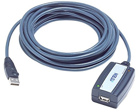 Aten UE250-AT USB 2.0 Extender Kabel, 5m schwarz