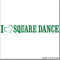 cartattoo4you® AL-00336 | I Love (als Herz) Square Dance | Autoaufkleber Aufkleber Farbe grün,in 24 Farben erhältlich,glänzend 20 x 3 cm