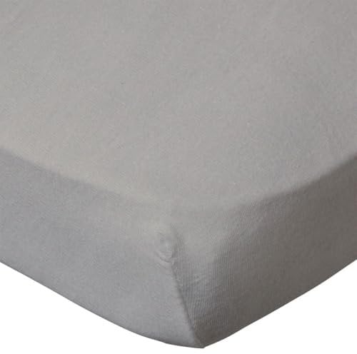 babyCalin Spannbettlaken 40x80 cm aus Baumwolle Taupe